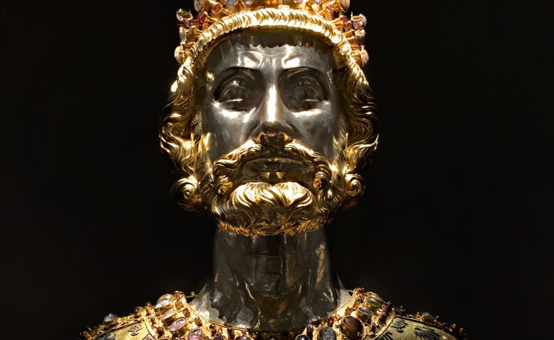 22-23.8 Busto de Carlomagno. Catedral de Aquisgran, Alemania
