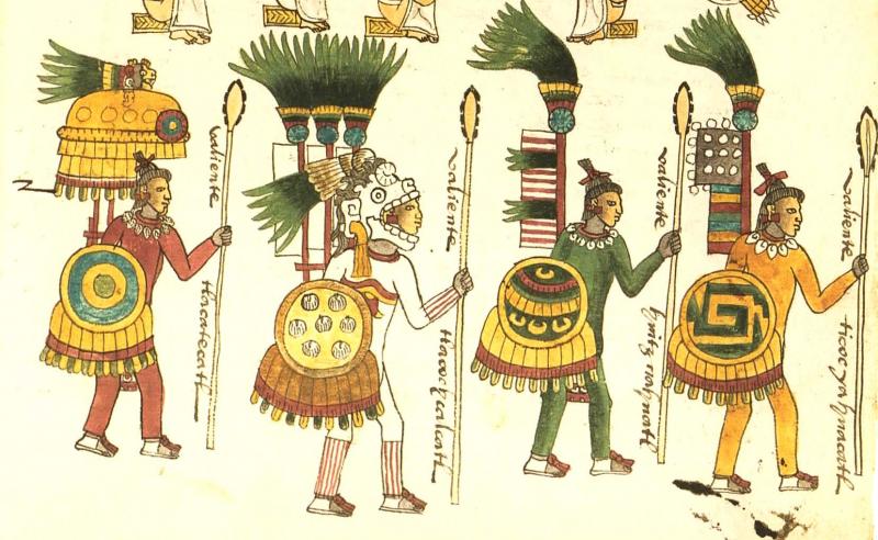 Guerreros aztecas- Codex Mendoza